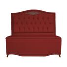 Conjunto Cabeceira + Recamier Baú Para Cama Box Casal Queen 1.60 - Suede - Sv Decor