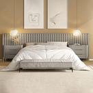 Conjunto Cabeceira Super King 400cm c/ 2 Mesas de Cabeceira
