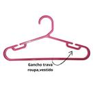 Conjunto Cabide Infantil 12 Peças Rosa