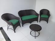 Conjunto Cadeiras Área Externa Interna Varanda Jardim Sacadas em Fibra Sintética cor Tabaco Conjunto Cadeiras Área Externa Interna Varanda Jardim Sacadas em Fibra Sintética cor Tabaco