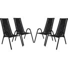 Conjunto Cadeiras Canadá Artesanal, Varanda Edícula Preta