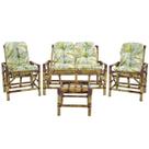 Conjunto Cadeiras de Bambu + Mesa Para Sala e Área Externa T10 Conjunto Cadeiras de Bambu + Mesa Para Sala e Área Externa T10