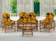 Conjunto Cadeiras de Bambu + Mesa Para Sala e Área Externa T7 Conjunto Cadeiras de Bambu + Mesa Para Sala e Área Externa T7