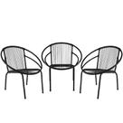 Conjunto Cadeiras Eclipse Artesanal Preta
