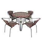 Conjunto cadeiras maresia mesa fortaleza borda trama central jardim piscina varanda estilo externo