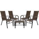 Conjunto Cadeiras Mesa De Centro Bela Edícula Argila