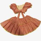 conjunto caipira top e saia vermelho - p ao g conjunto caipira top e saia vermelho - p ao g