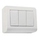 Conjunto Caixa 3 Interruptores Simples250v/ 10a - Tramontina Conjunto Caixa 3 Interruptores Simples250v/ 10a - Tramontina