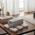 Conjunto Caixas Organizadora plástica Joias Multiuso Transparente pp Organizador + Kit 7 Caixas