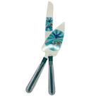 Conjunto Cake Cutter Bolo Aniversário Faca E Espatula Inox