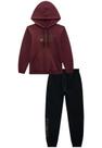 Conjunto Calça Casaco Vinho Menino Johnny Fox