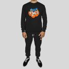Conjunto Calça e Blusa Moletom Careca Sem Capuz Algodão Estampado Brothers Conjunto Calça e Blusa Moletom Careca Sem Capuz Algodão Estampado Brothers