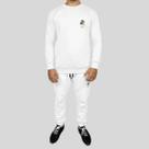 Conjunto Calça e Blusa Moletom Careca Sem Capuz Algodão Mão Dollar