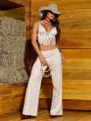 Conjunto Calça e Top Detalhe em Franjas PitBull Jeans 93850
