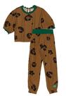 Conjunto Calça Infantil Manga Curta Marron Anime Conjunto Calça Infantil Manga Curta Marron Anime