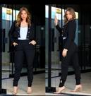 Conjunto Calça Jogger Casaco No Crepe Alfaiataria