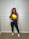 Conjunto calça Labelly - Preto com Pessego