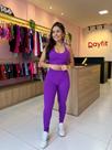 Conjunto calça lag e top tamanho único roxo Conjunto calça lag e top tamanho único roxo