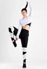 Conjunto Calça Legging Cropped Dubai Fitness Branco exercicio academia