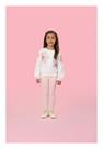 Conjunto Calça Legging Infantil Flowers Rosa Mon Sucré