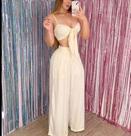 conjunto calça panta com cropped