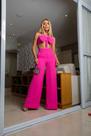 Conjunto Calça Pantalona E Top Laço Duna Festa