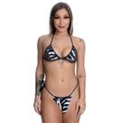 Conjunto Calcinha e Sutiã Sensual Sexy Fetiche Pedrita Zebra Tamanho Unico Conjunto Calcinha e Sutiã Sensual Sexy Fetiche Pedrita Zebra Tamanho Unico