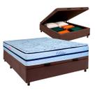 Conjunto Cama Box Bau Casal + Colchão Blue Paropas Conjunto Cama Box Bau Casal + Colchão Blue Paropas