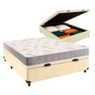 Conjunto Cama Box Bau Casal + Colchão D20 Inducol