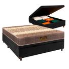 Conjunto Cama Box Bau Casal + Colchão Ortophedic Sankonfort