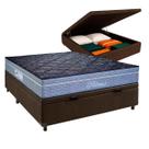 Conjunto Cama Box Bau Casal + Colchão Petrus Paropas