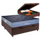 Conjunto Cama Box Bau Casal + Colchão Petrus Paropas