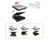 Conjunto Cama Box Baú Casal Queen Jadmax + Colchão Castor Molas Class 158x198x67 Conjunto Cama Box Baú Casal Queen Jadmax + Colchão Castor Molas Class 158x198x67