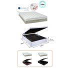 Conjunto Cama Box Baú Casal Reforçada + Colchão Molas Ensacadas Extra firme Sankonfort Strong 138x188x74 ( Linha Resistente Suporte de peso até 150kg) Conjunto Cama Box Baú Casal Reforçada + Colchão Molas Ensacadas Extra firme Sankonfort Strong 138x188x74 ( Linha Resistente Suporte de peso até 150kg)