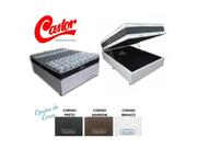 Conjunto Cama Box Baú Casal Viúva Jadmax + Colchão Castor Molas Class 128x188x67 (Largura menor ideal para espaços pequenos) Conjunto Cama Box Baú Casal Viúva Jadmax + Colchão Castor Molas Class 128x188x67 (Largura menor ideal para espaços pequenos)