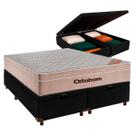 Conjunto Cama Box Bau Queen + Colchão Airtech Ortobom