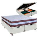 Conjunto Cama Box Bau Queen + Colchão Legaccy Paropas