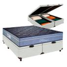 Conjunto Cama Box Bau Queen + Colchão Petrus Paropas