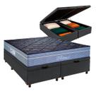 Conjunto Cama Box Bau Queen + Colchão Petrus Paropas