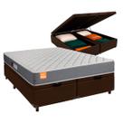 Conjunto Cama Box Bau Queen + Colchão Pro Inducol Conjunto Cama Box Bau Queen + Colchão Pro Inducol