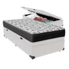 Conjunto Cama Box Baú Solteiro Branca Colchão D33 Ortobom. - Qualidade Superior