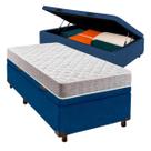 Conjunto Cama Box Bau Solteiro + Colchão D23 Inducol