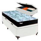 Conjunto Cama Box Bau Solteiro + Colchão Life Gold Paropas