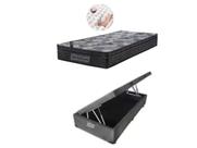 Conjunto Cama Box Baú Solteiro King Jadmax + Colchão Ortobom Molas Ensacadas Iso Superpocket Medida Especial 1.08x198 ( Várias cores Cama Baú)