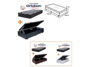 Conjunto Cama Box Baú Solteiro King Medida Especial + Colchão Ortobom Iso Superpocket 108x198x67 (Camas Funcionais)