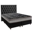 Conjunto Cama Box Blindado Casal + Colchão D28 Conforto Paropas + Cabeceira