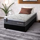 Conjunto Cama Box c/ Molas Ensacadas Benton Cinza Solteiro 96x203x71 Conjunto Cama Box c/ Molas Ensacadas Benton Cinza Solteiro 96x203x71