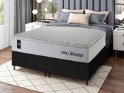 Conjunto Cama Box c/ Molas Ensacadas New Moon Branco King 193x203x66