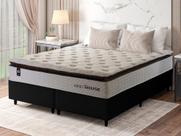 Conjunto Cama Box c/ Molas Ensacadas New York Branco King 193x203x73