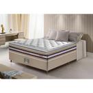 Conjunto Cama Box Casal de Molas Ensacadas D33 com Pillow TOP Cama inBox Select 138x188x70 Bege